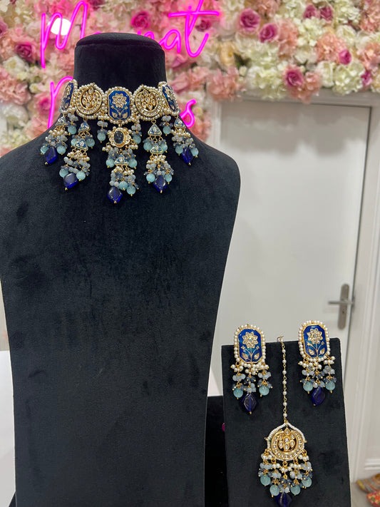 Meenakari Blue set